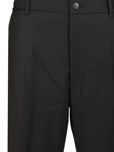 Tagliatore Garcon Con Elastico Tela Trousers Black In Black