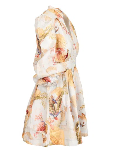 Zimmermann Ascension Linen Mini Dress