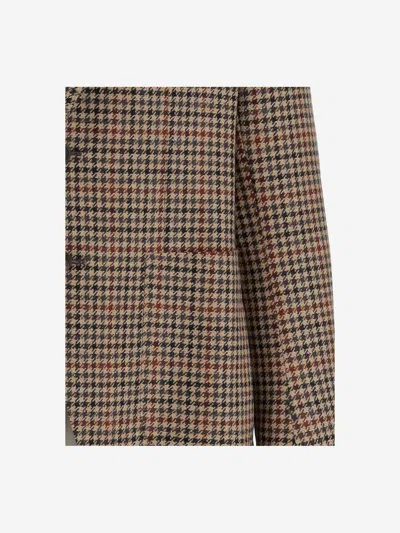 Tagliatore Wool And Cashmere Blend Single-breasted Jacket In Brown
