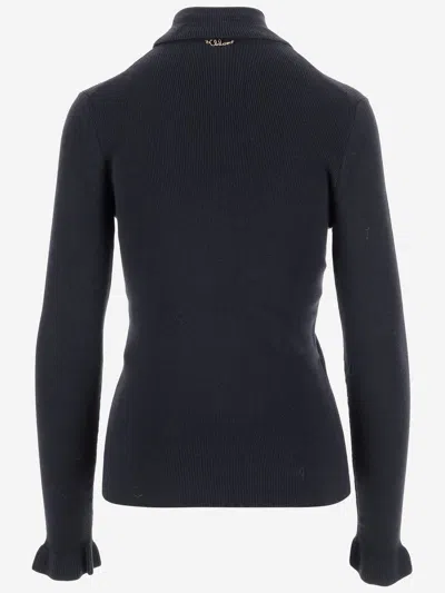Chloé Wool And Cotton Turtleneck Pullover