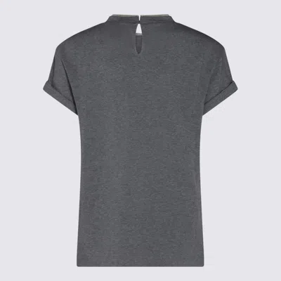 Brunello Cucinelli Dark Grey Cotton T-shirt