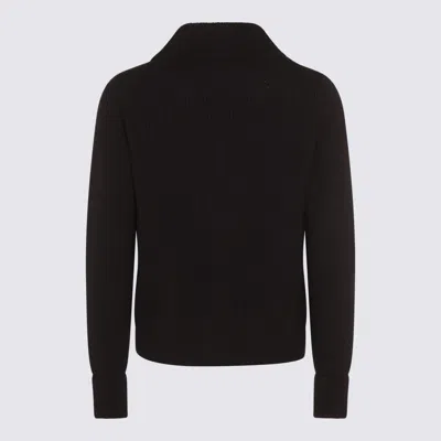 Tom Ford Shawl Collar Sweater Front Pockets In Black