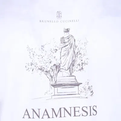 Brunello Cucinelli White Cotton T-shirt In White