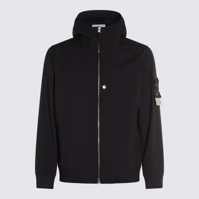 Stone Island Soft Shell Jacket In Black