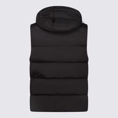 Moorer Padded Sleeveless Hooded Front Pockets Jackets