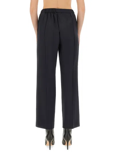Fabiana Filippi Straight Leg Pants With Refined Silhouette In Black