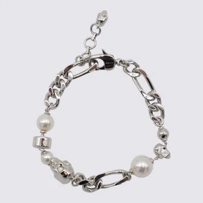 Alexander Mcqueen Skull And Pearl Bracelet