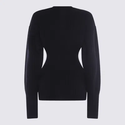Rick Owens Dafne Fitted Waist Long Sleeve Wool Knit