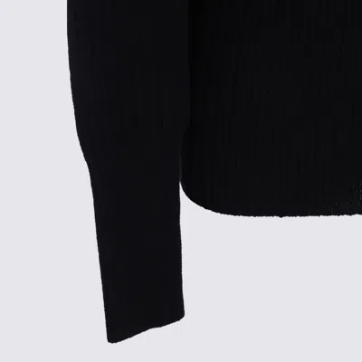 Rick Owens Dafne Fitted Waist Long Sleeve Wool Knit