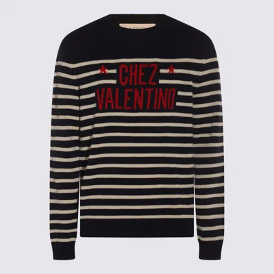 Valentino Garavani Crewneck Sweater With Bold Jacquard Motif