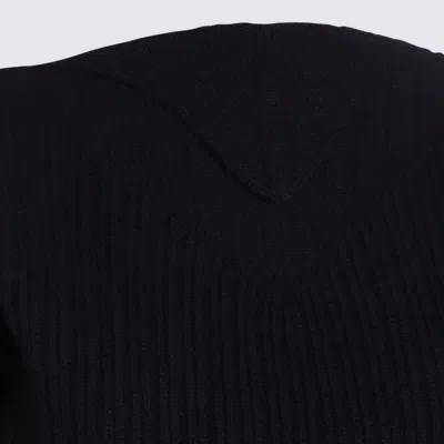 Rick Owens Dafne Fitted Waist Long Sleeve Wool Knit