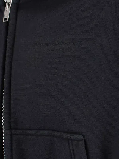 Alexander Wang Zip Cropped Sweatshirt