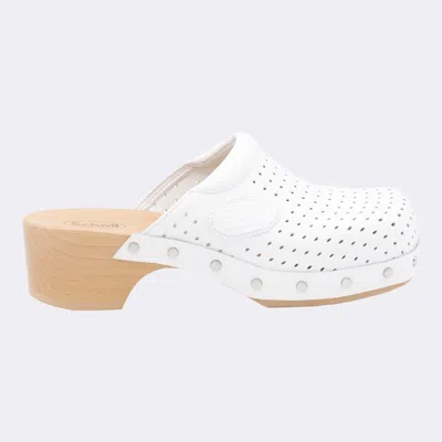 Balenciaga X Scholl 40mm Clog Mules In White