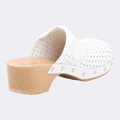 Balenciaga X Scholl 40mm Clog Mules In White