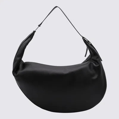 Marni Black Leather Hobo Dot Shoulder Bag