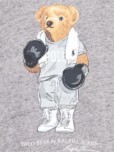 Polo Ralph Lauren Relaxed Fit Knit Sweatshirt With Playful Bear Graphic