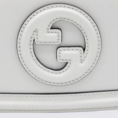 Gucci White Leather Blondie Shoulder Bag In White