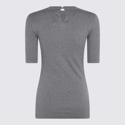 Brunello Cucinelli Ruthenium Grey Cotton Stretch T-shirt