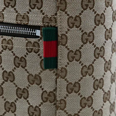 Gucci Large Gg Beige Fabric Shopping Bag
