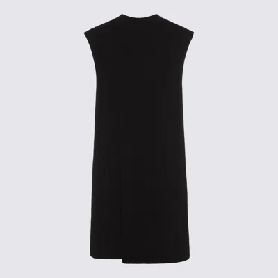 Jil Sander Black Wool Down Jacket In Black