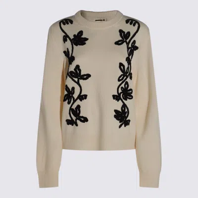 Jil Sander White Wool Knitwear
