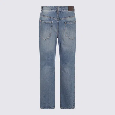 Brunello Cucinelli Blue Cotton Jeans