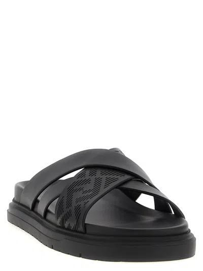 Fendi Crossed Band Slides