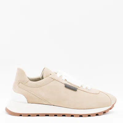 Brunello Cucinelli Suede Flat Shoes
