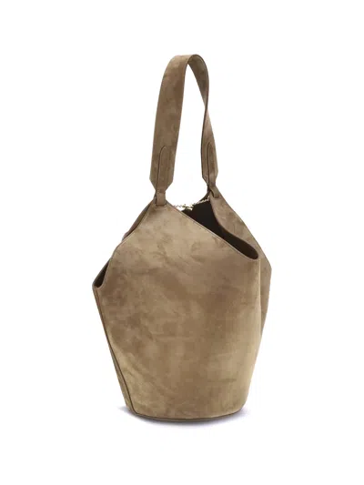 Khaite Lotus Small Shulder Bag In Nude