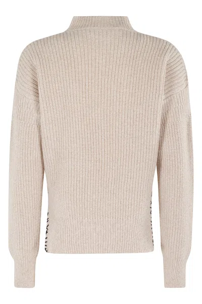 Marni Women Logo Embroidery Sweater In Neutral