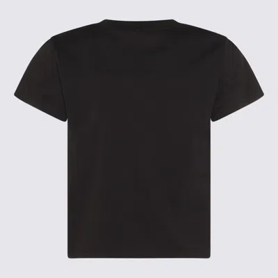 Alexander Wang Black Cotton T-shirt In Black