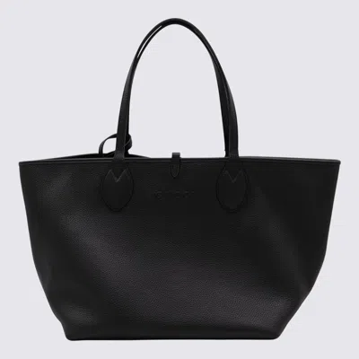 Gucci Black Leather Reversible Shopping Bag