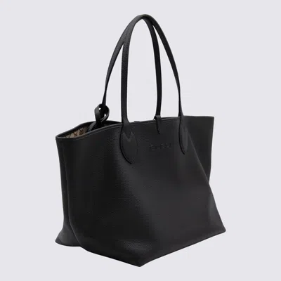 Gucci Black Leather Reversible Shopping Bag