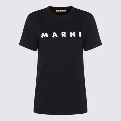 Marni Contrast Logo Crew Neck T-shirt