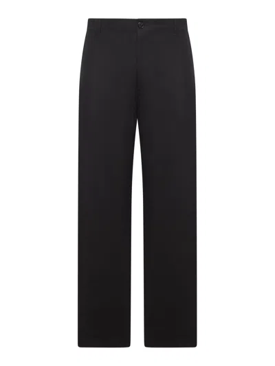 Gucci Cotton Twill Trousers With Web Detail
