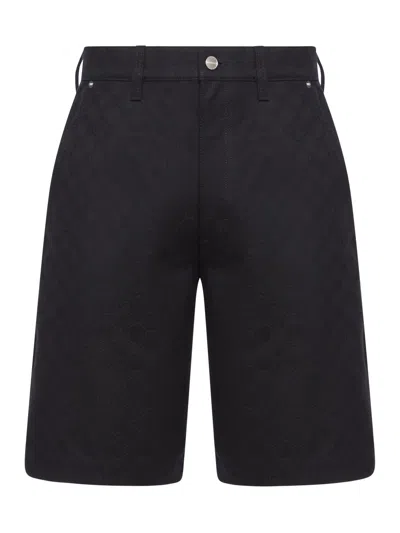 Gucci Jacquard Bermuda Shorts With Gg Monogram