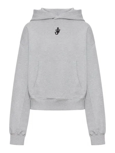 Jw Anderson Jwa Anchor Logo Cropped Sweatshirt