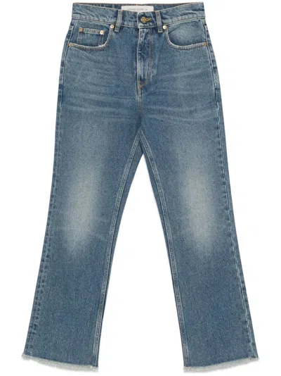 Golden Goose Golden Ws Cropped Flare Medium Wash Jeans