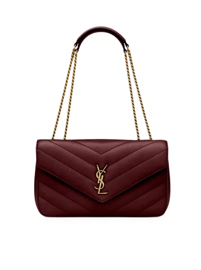 Saint Laurent Cherry Loulou Medium Shoulder Bag