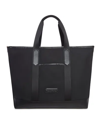 Tom Ford Nylon And Leather Tote Bag