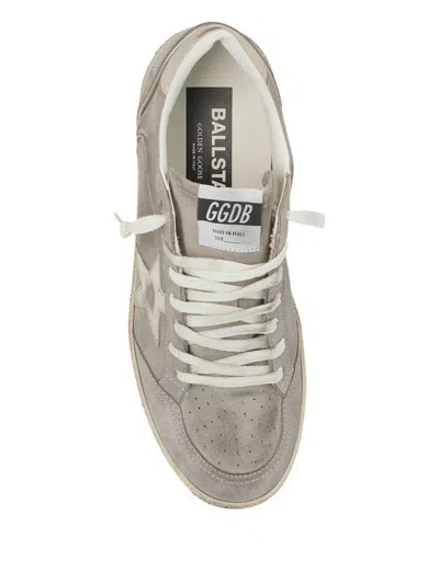 Golden Goose 'star Emblem' Perforated Sneakers With Metallic Accent In Brown