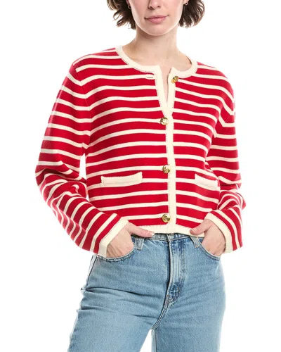 Endless Rose Knit Stripe Wool-blend Cardigan