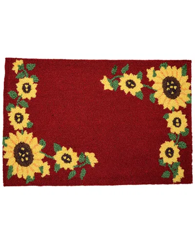 Geocrafts Geo Crafts, Inc Hand-hooked Sunflowers Accent Rug