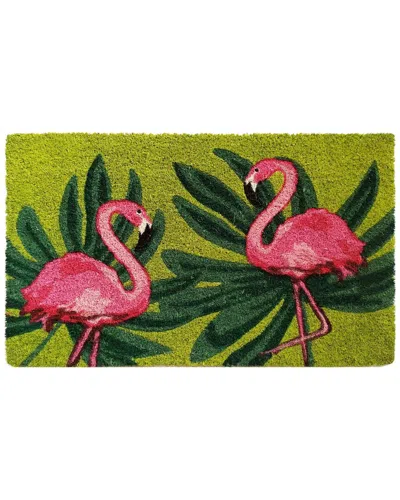 Geocrafts Geo Crafts, Inc Hand-hooked Playful Flamingos Accent Rug