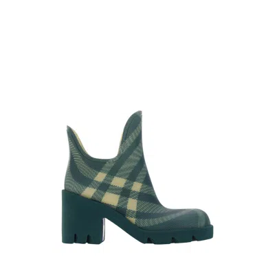 Burberry Checked Ankle Lug Boots