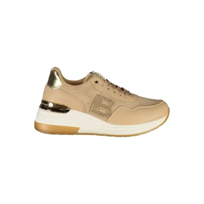 Laura Biagiotti Beige Polyester Women Sneaker In Nude