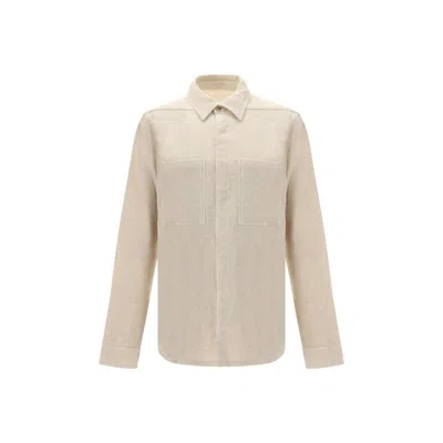 Rick Owens Corduroy Shirt In Neutral