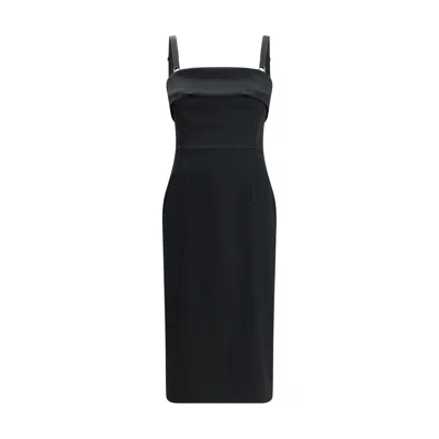 Dolce & Gabbana Satin Midi Dress