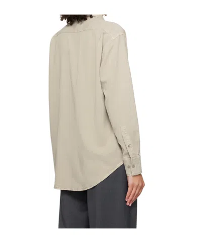 Filippa K Twill Lyocell Shirt In Neutral