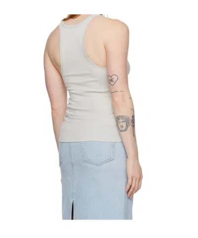 Filippa K Gray Rib Tank Top In Blue